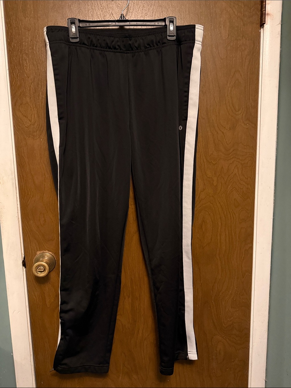 Xersion Black Athletic Pants with White Drawcord size XL